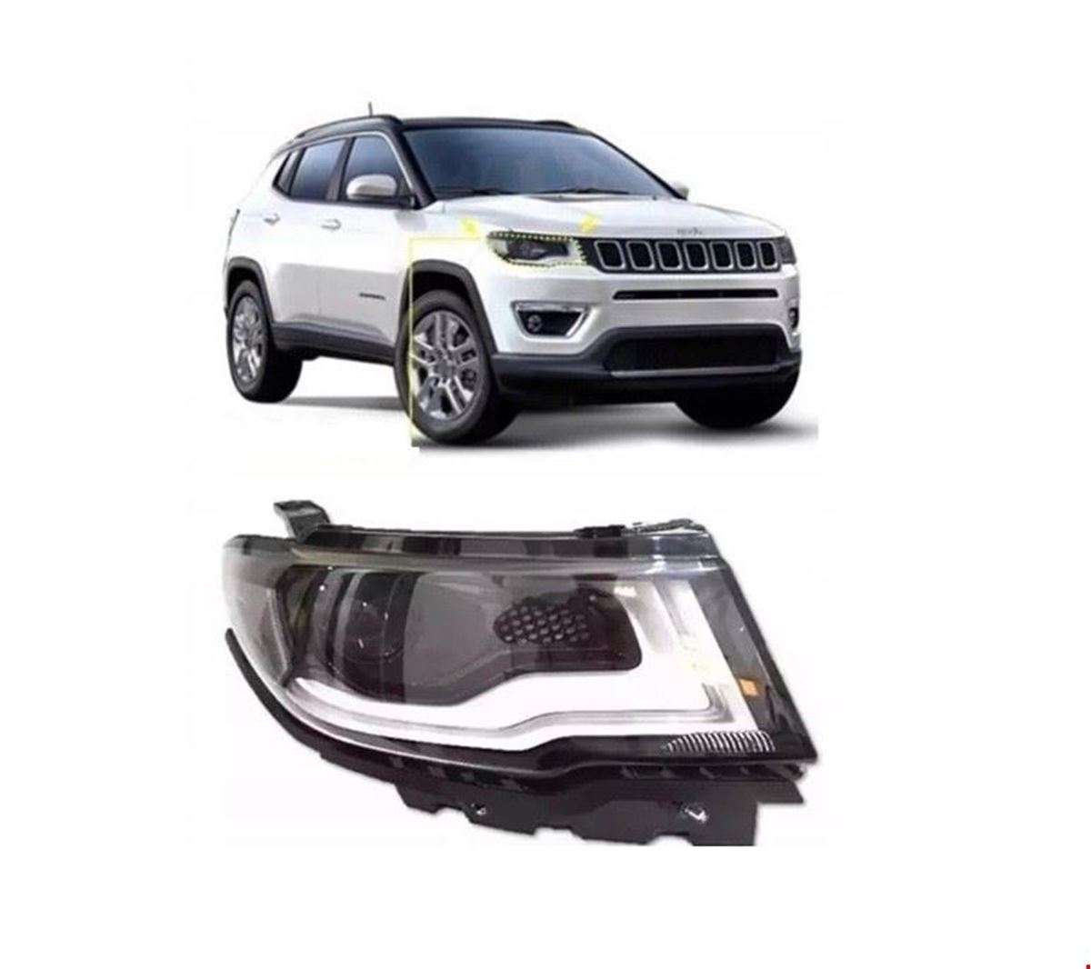 ÖN FAR SAĞ ( HALOJEN MERCEKLİ ) COMPASS 2017- resmi
