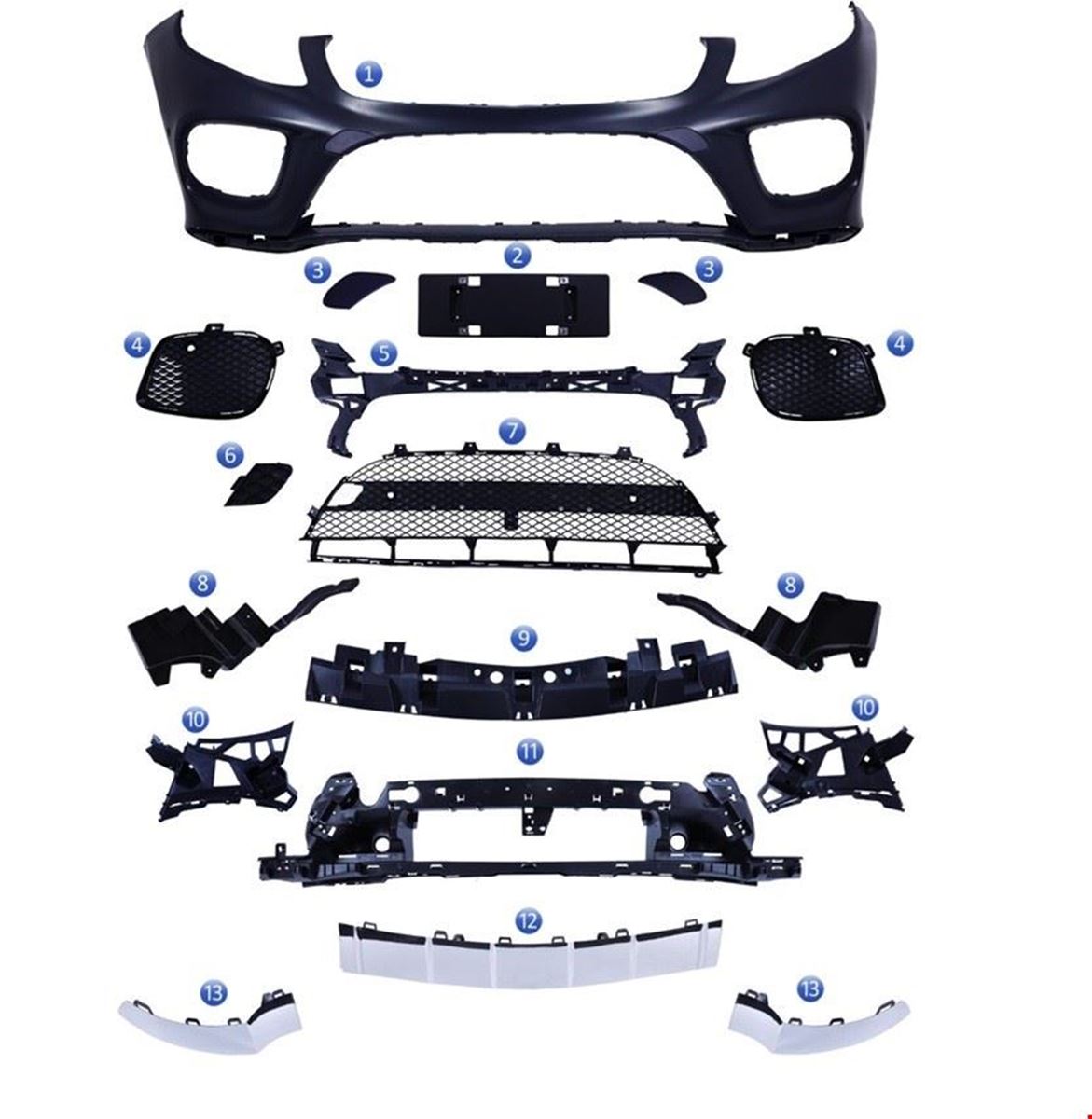 ÖN TAMPON SET ( AMG ) W166 2015- resmi