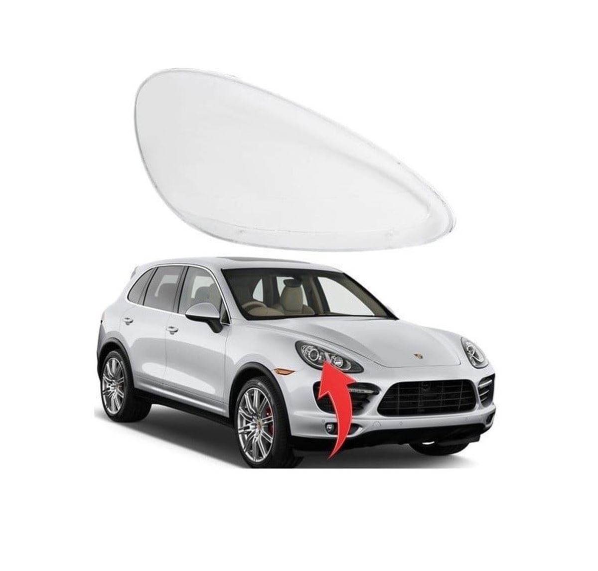 ÖN FAR CAMI SAĞ CAYENNE 2011- resmi