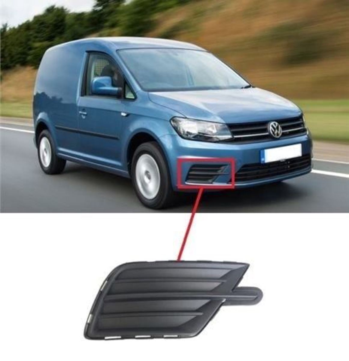 ÖN TAMPON PANJURU (SİSSİZ) SAĞ CADDY 2015- resmi