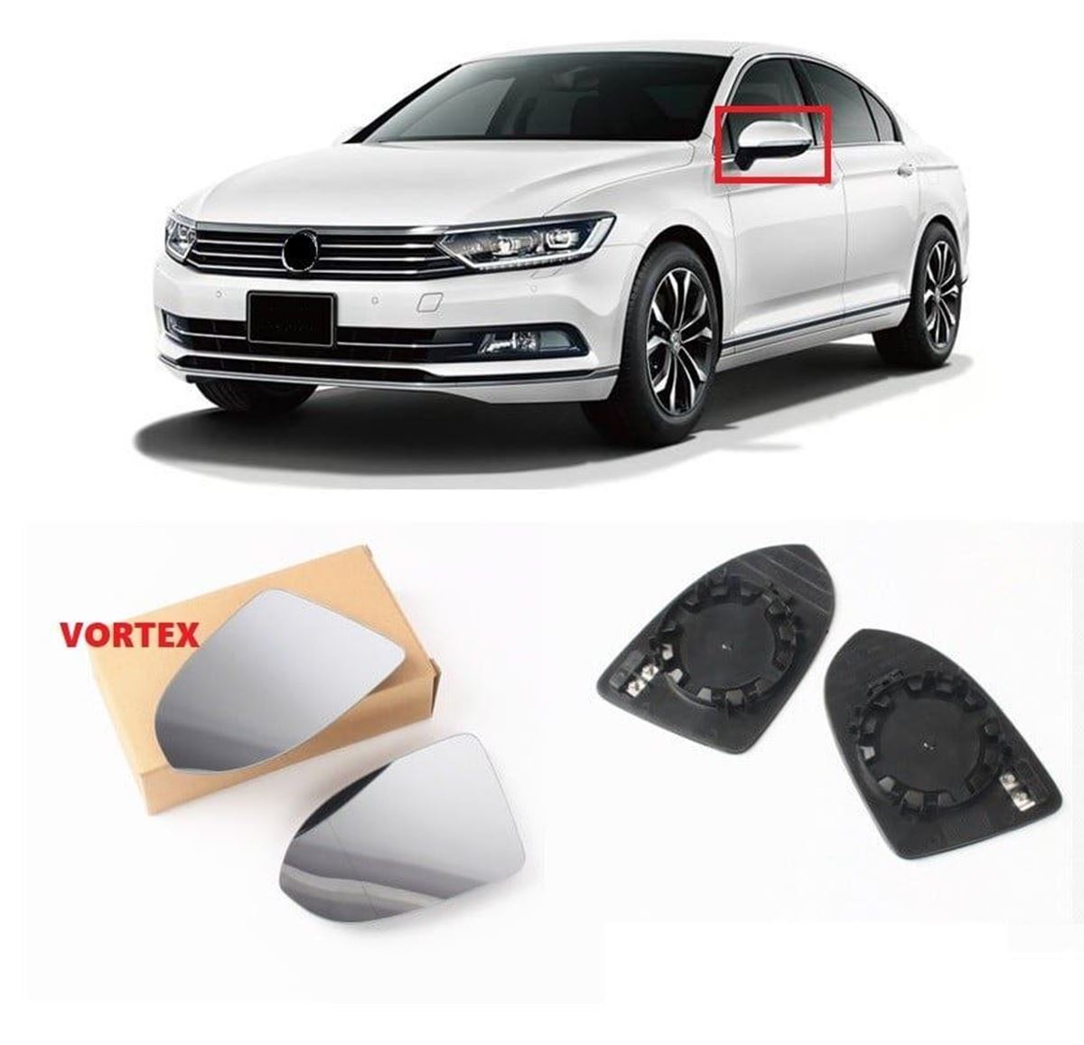 DIŞ AYNA CAMI SOL ARTEON / PASSAT 2015- resmi