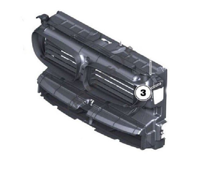 ÖN GÖZLÜK FAN PANELİ (MOTORSUZ) F10 2010- resmi