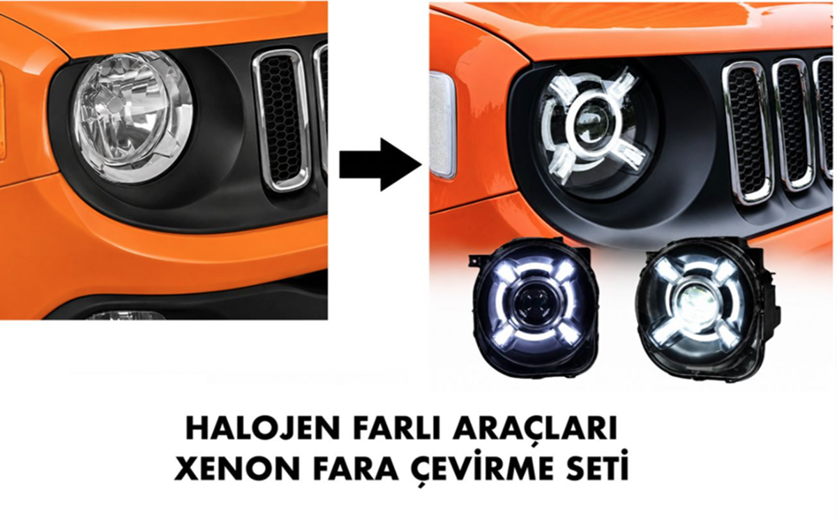 ÖN FAR SETİ ANGEL ( MODİFİYE ) RENEGADE 2014 resmi