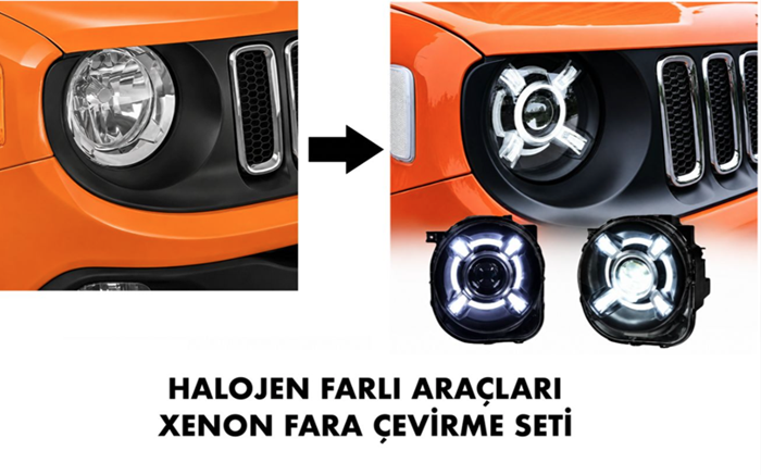 ÖN FAR SETİ ANGEL ( MODİFİYE ) RENEGADE 2014 resmi