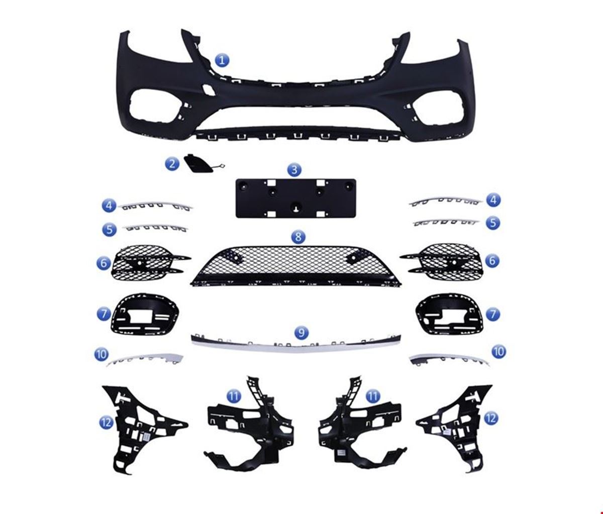 ÖN TAMPON SET ( PANJURSUZ ) S400 AMG W222 2018- resmi