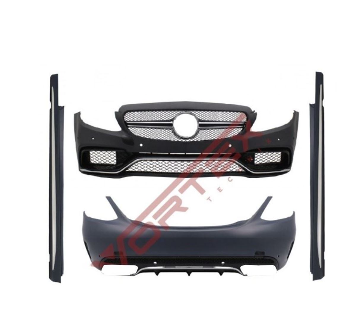 C63 BODY KIT KOMPLE (ÖN-ARKA-YAN) W205 2014- resmi