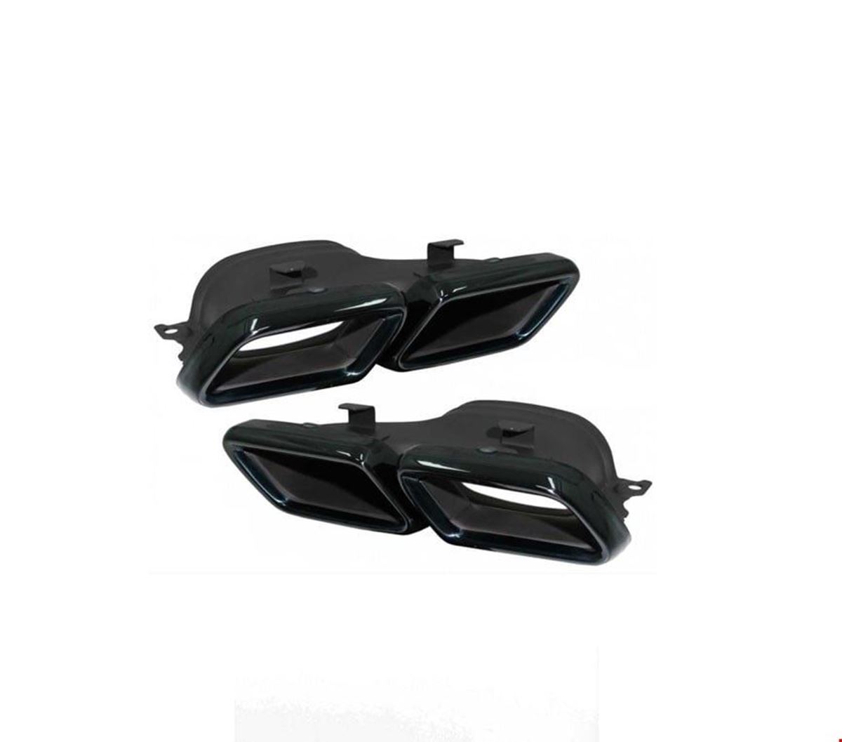 ARKA EGZOZ UCU SET (SİYAH) YENİ C63 AMG 2019- resmi