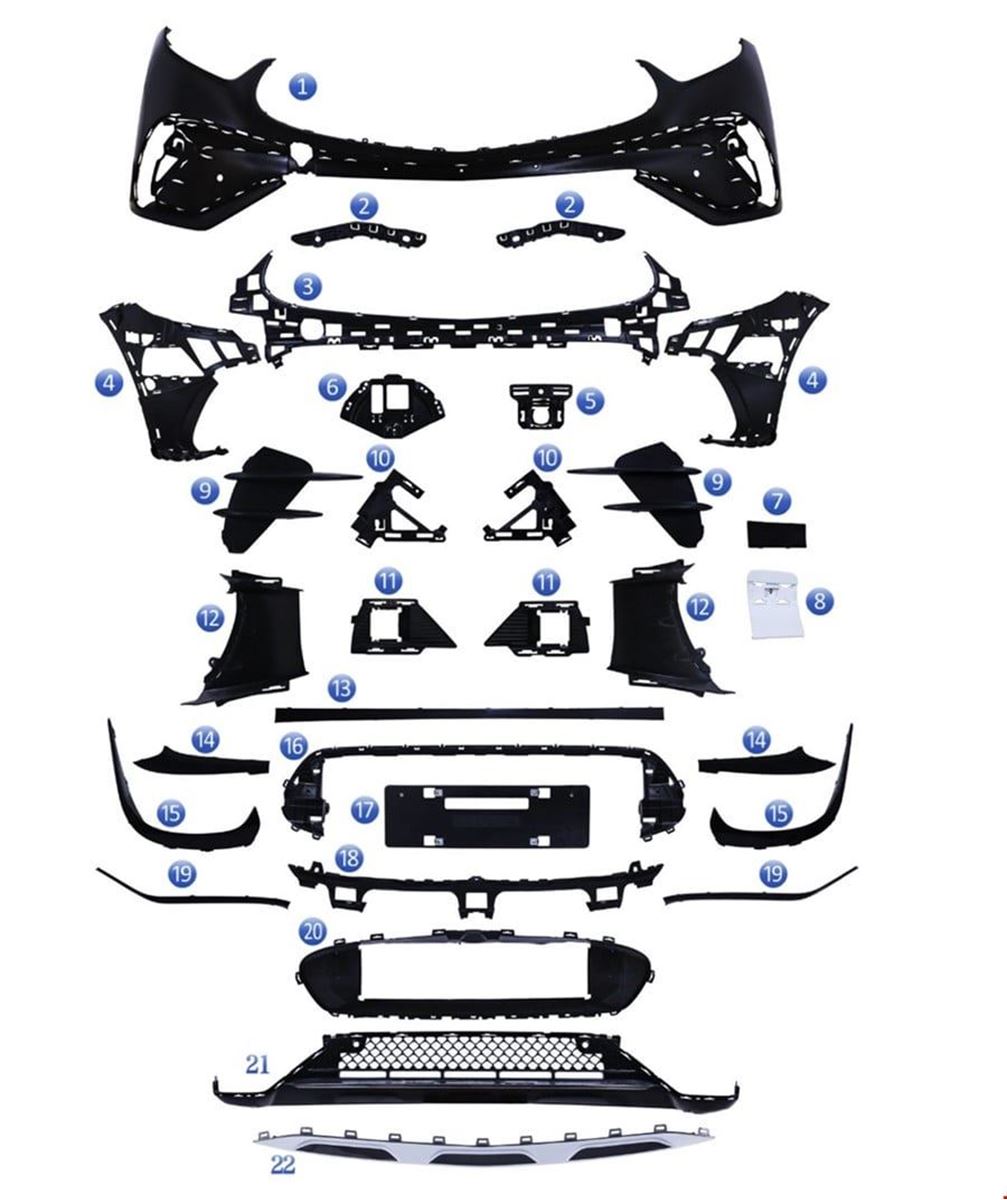 ÖN TAMPON SET AMG W254 2023- resmi