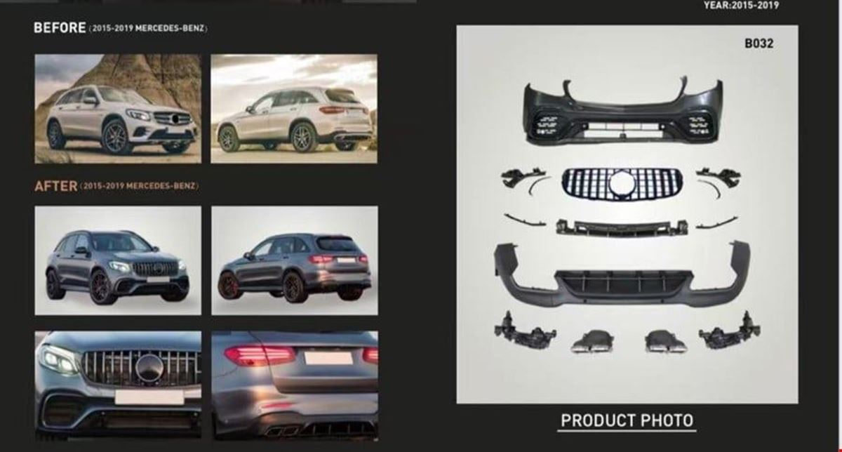 GLC63 AMG BODY KIT W253 2016- resmi
