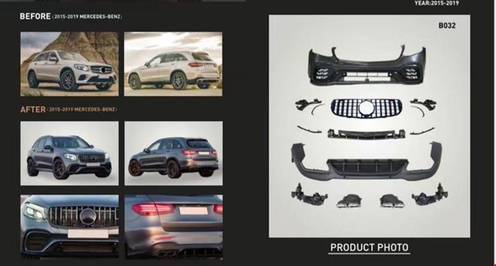 GLC63 AMG BODY KIT W253 2016- resmi