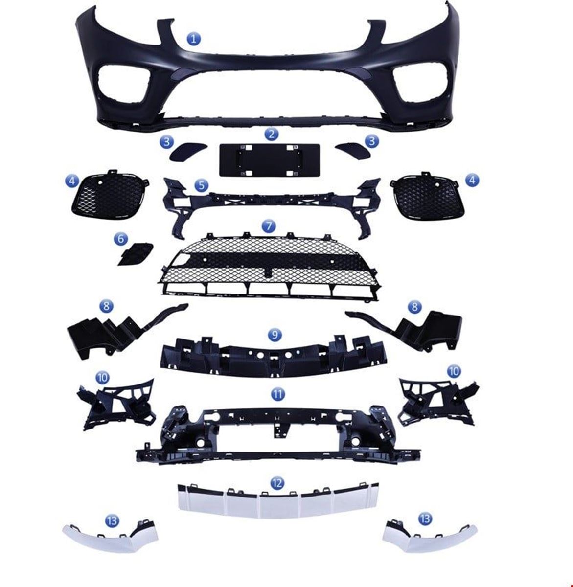 ÖN TAMPON SET ( AMG ) W166 2015- resmi