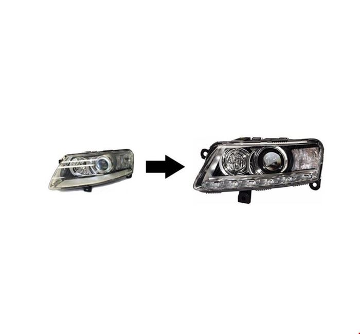 A6 2005- İÇİN 2008-LED FAR DÖNÜŞÜM SETİ resmi