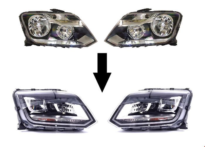 ÖN FAR DÖNÜŞÜM SETİ 2010 ->2017 (HALOJEN->LED) resmi