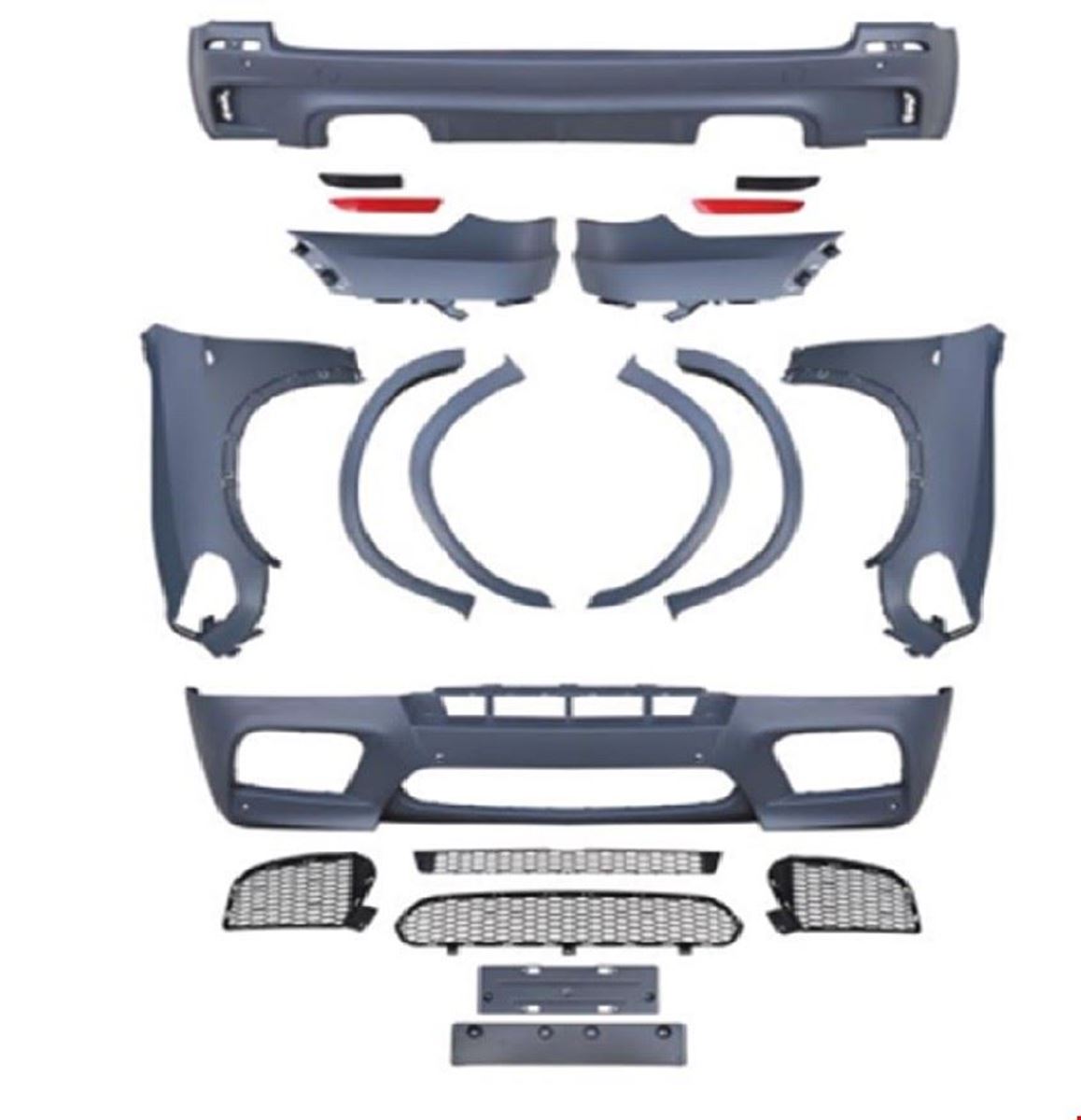 MX5 BODY KIT (ÖN-ARKA-ÇAMURLUK) X5 E70 2007-2010 resmi