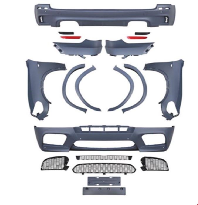 MX5 BODY KIT (ÖN-ARKA-ÇAMURLUK) X5 E70 2007-2010 resmi