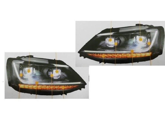 ÖN FAR SETİ (DOUBLE ÇİFT U LEDLİ) JETTA 2011- resmi