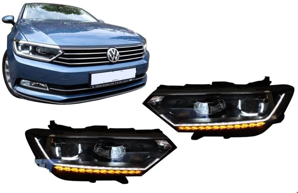 ÖN FAR SET (TEK U-FULL LED) PASSAT 2015- resmi