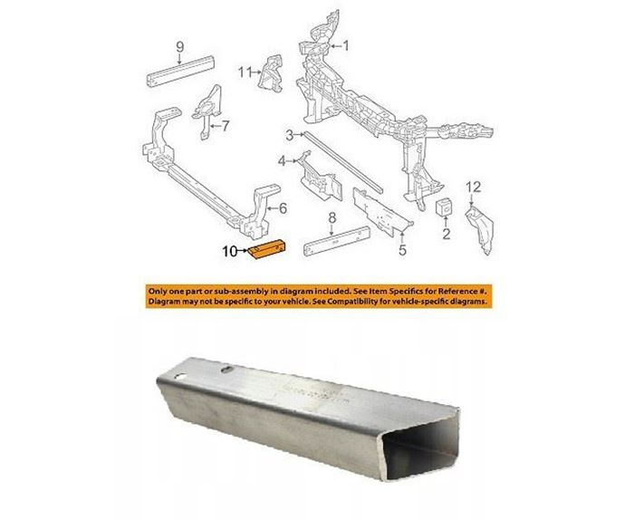 ÖN PANEL BRAKETİ ( ALÜMİNYUM ) L=R W176/W117 2013- resmi