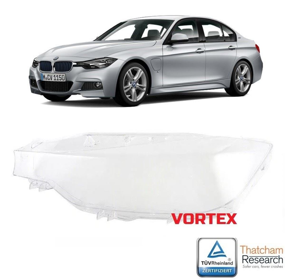 LEDLİ ÖN FAR CAMI SOL F30 LCI 2015- resmi