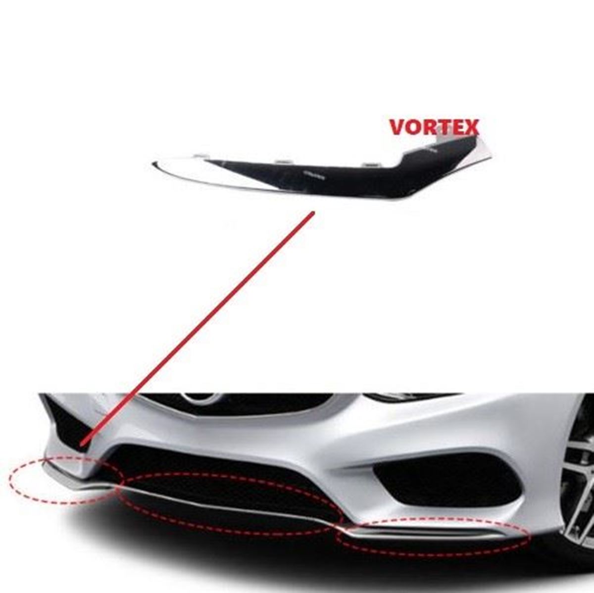 ÖN TAMPON ALT NİKELAJ SAĞ ( AMG ) W212 2013- resmi