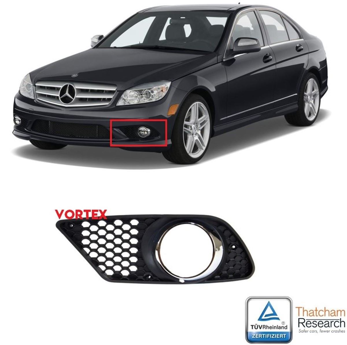 SİS FAR KAPAĞI SOL ( AMG ) W204 2007- resmi