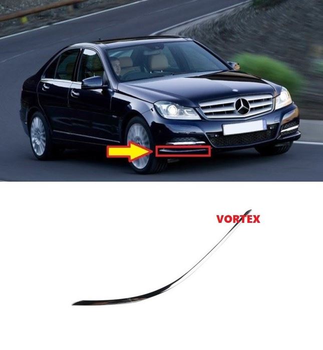 ÖN TAMPON NİKELAJI SAĞ W204 2011- resmi
