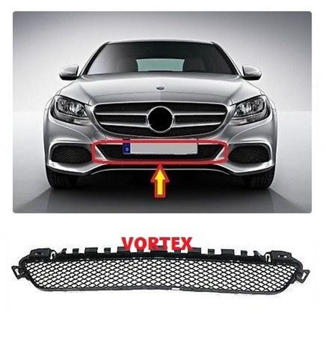 ÖN TAMPON ORTA IZGARA (AVANGARDE-DARKGRİ) W205 14- resmi