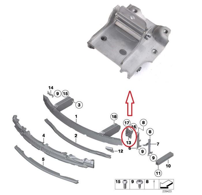 ÖN TAMPON PLAKASI SOL F10 2010- resmi